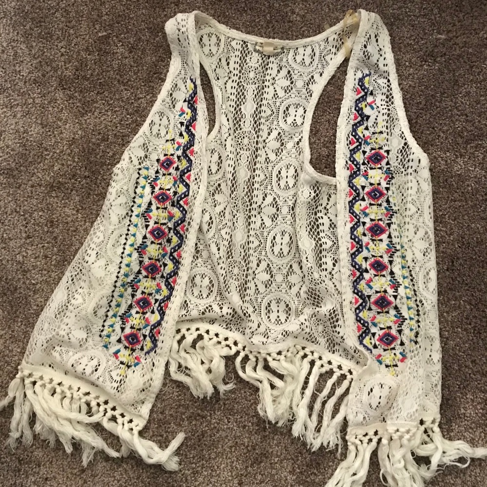 Knit vest cardigan